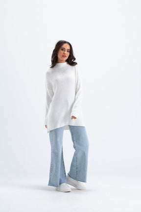 Ribbed Oversized Pullover - Carina - كارينا