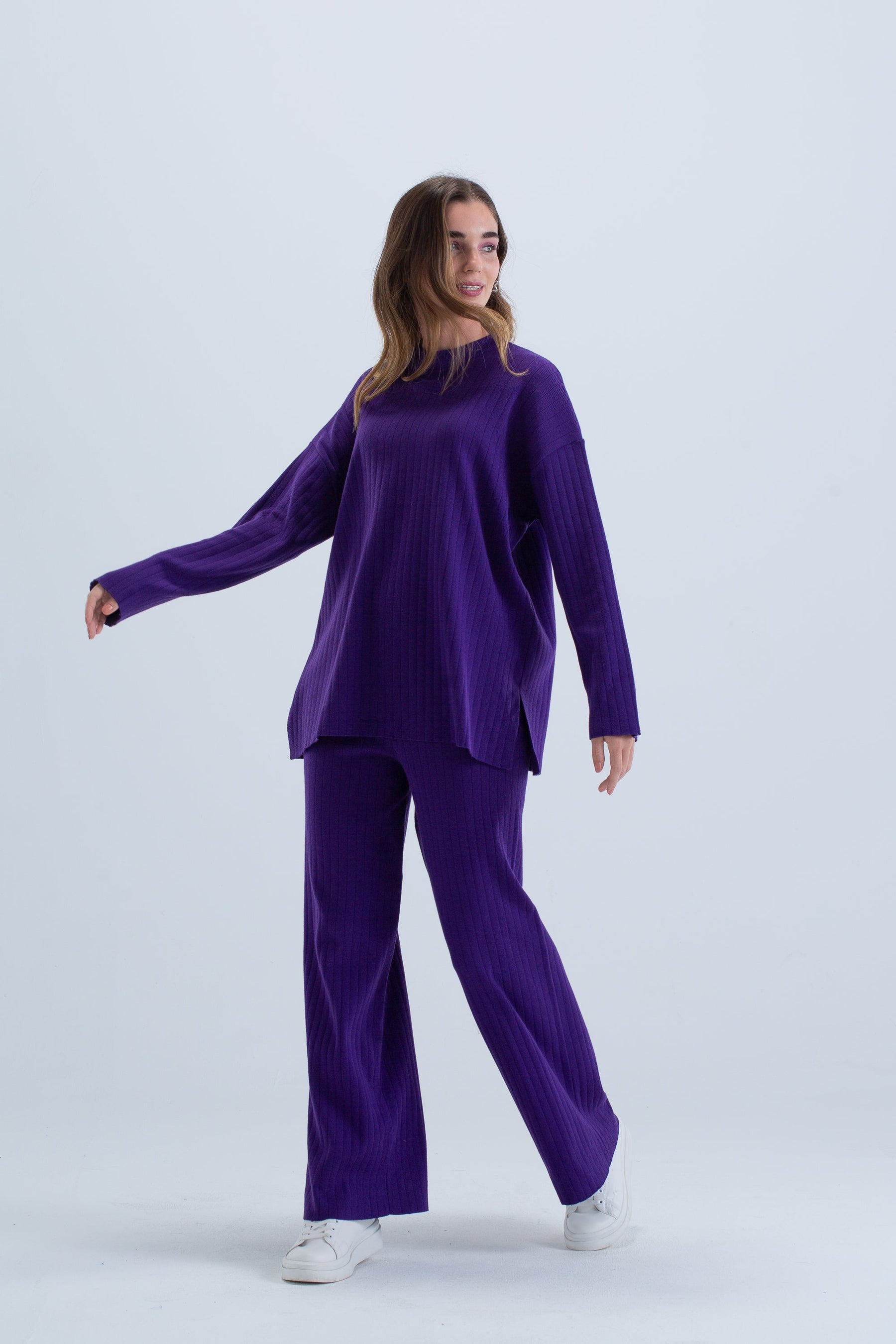 Ribbed Relaxed Fit Loungewear Set