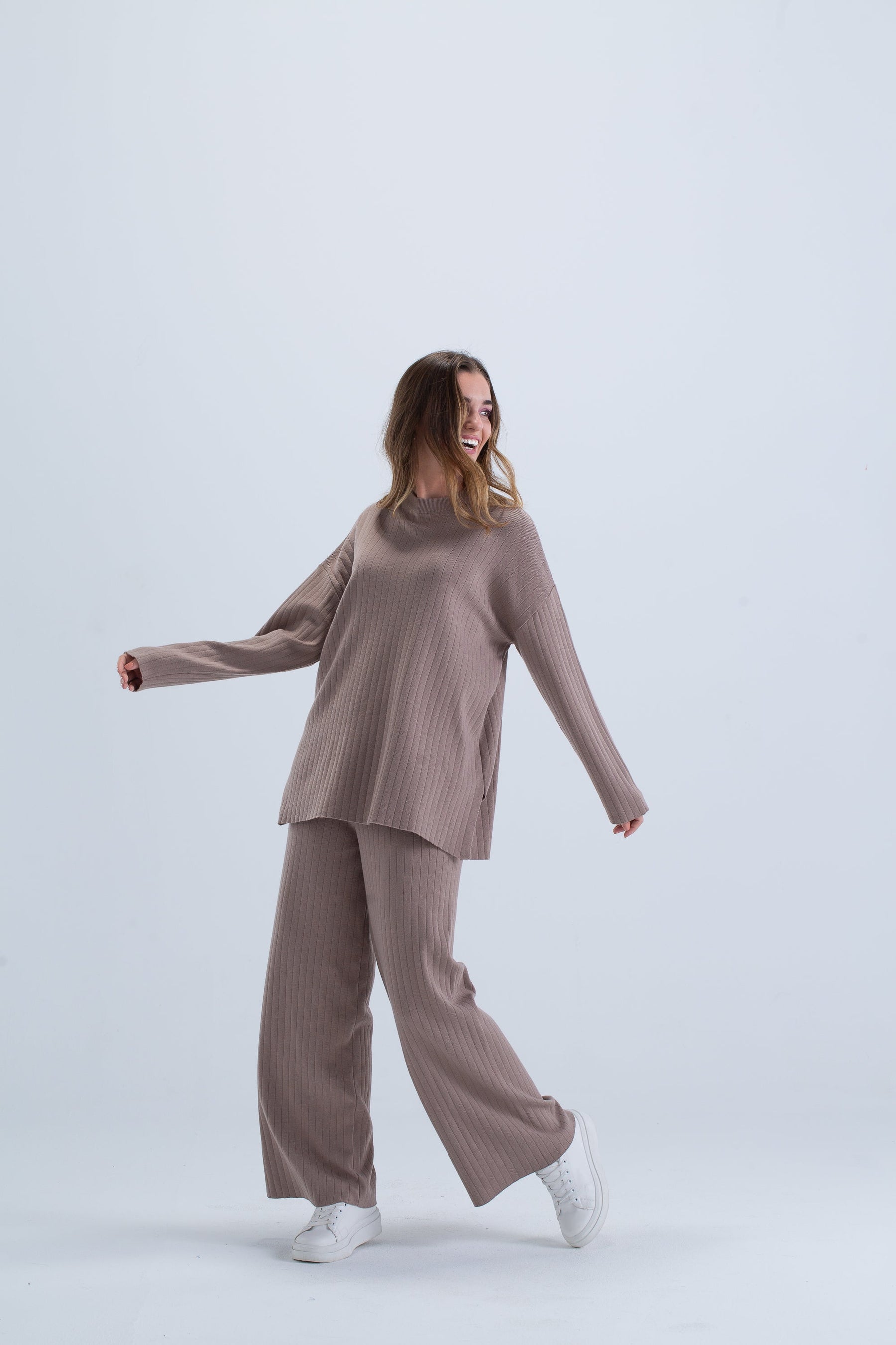 Ribbed Relaxed Fit Loungewear Set