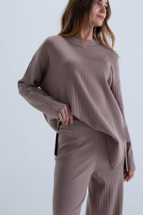 Ribbed Relaxed Fit Loungewear Set