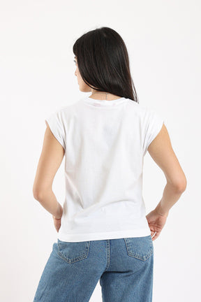 Ribbed Shoulder Detail Top - Carina - كارينا