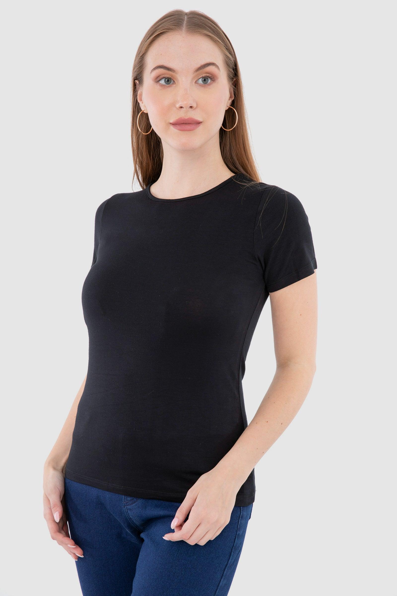 Short Sleeves Viscose Top - Carina - كارينا