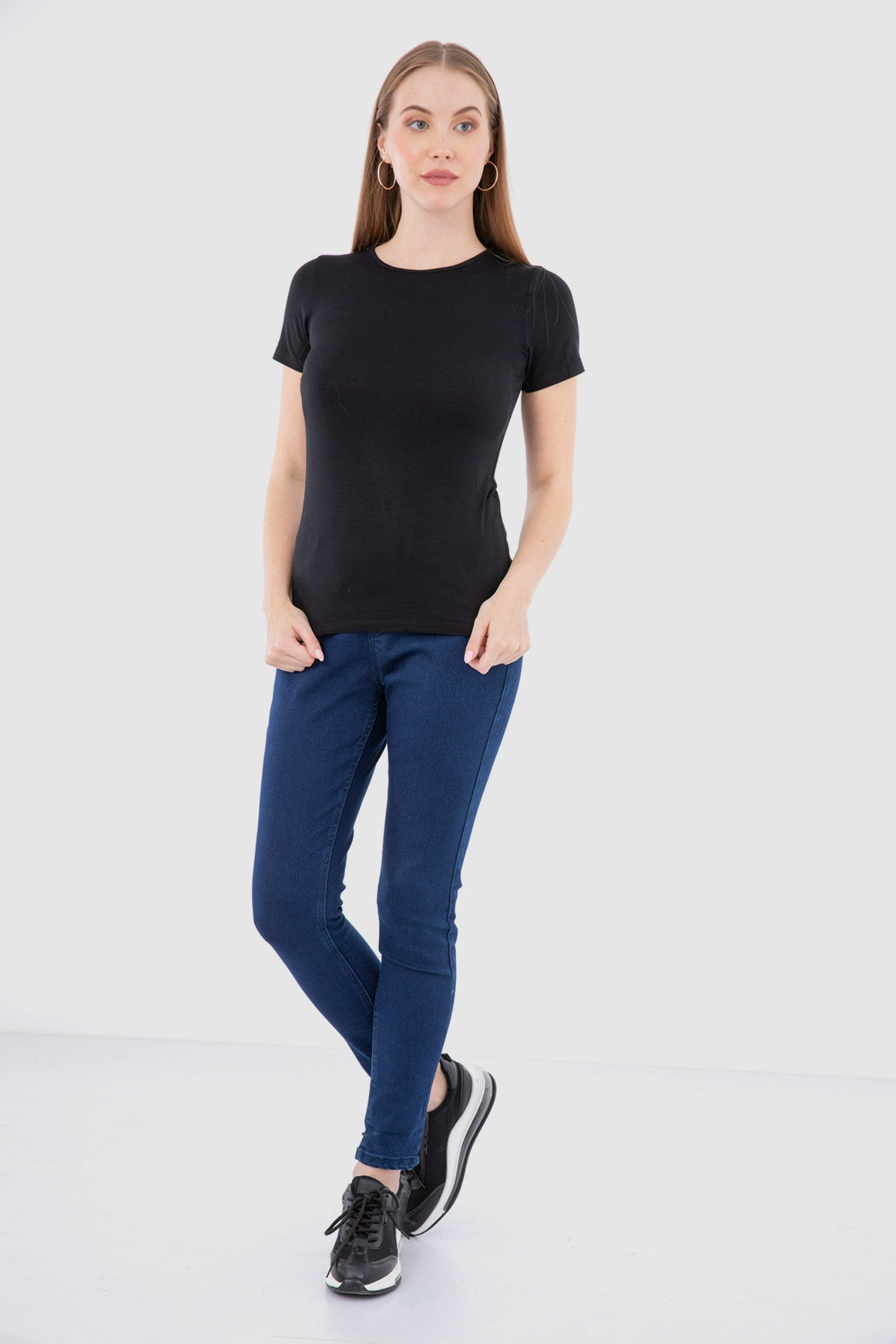 Short Sleeves Viscose Top - Carina - كارينا