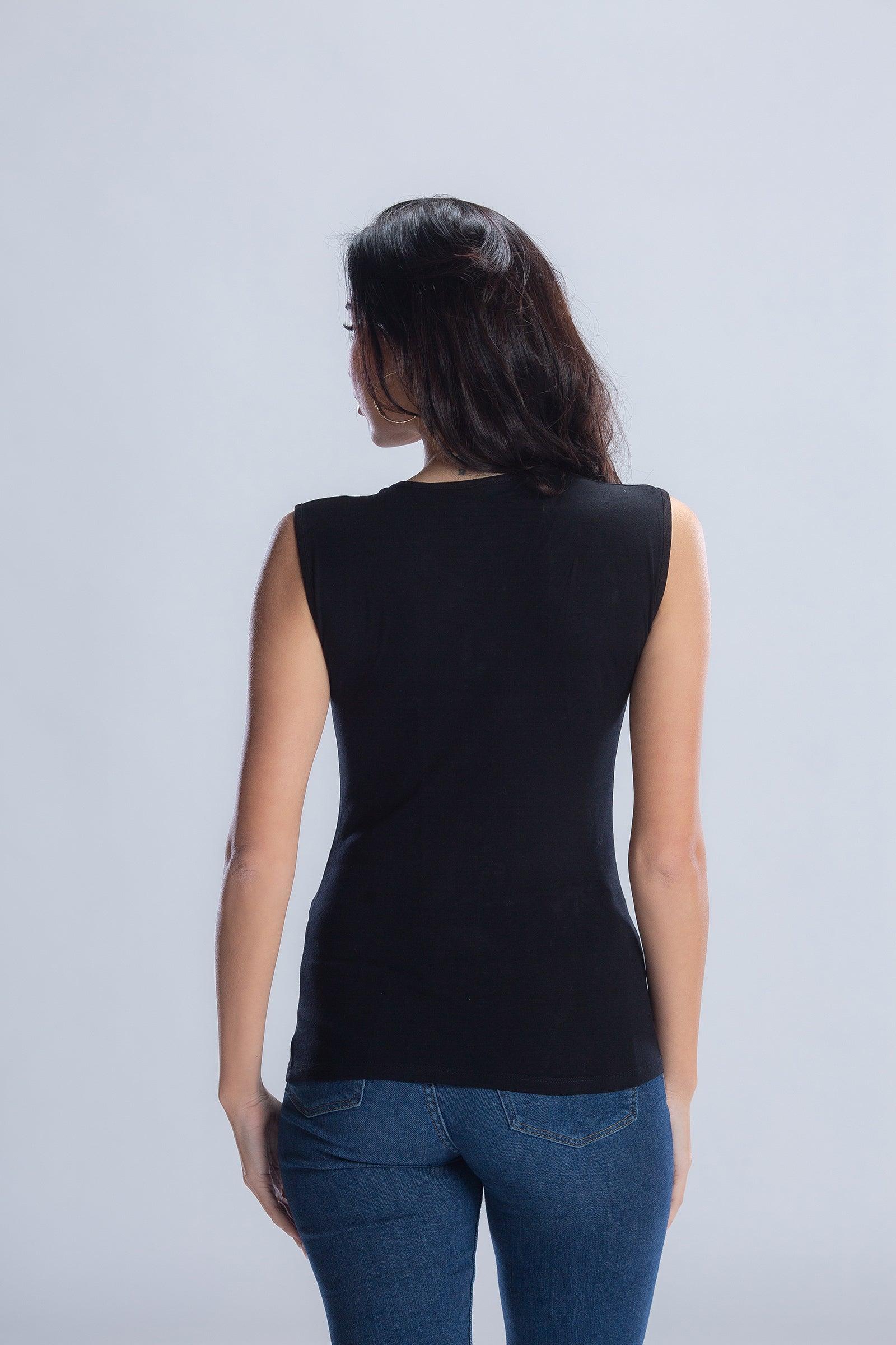 Sleeveless Crew Neck Top - Carina - كارينا