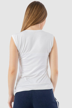 Sleeveless Crew Neck Top - Carina - كارينا