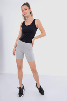 Slim Fit Cotton Leggings Short - Carina - كارينا