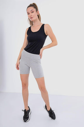 Slim Fit Cotton Leggings Short - Carina - كارينا