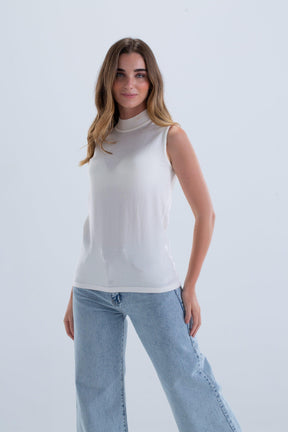 Slim Fit Sleeveless Pullover - Carina - كارينا