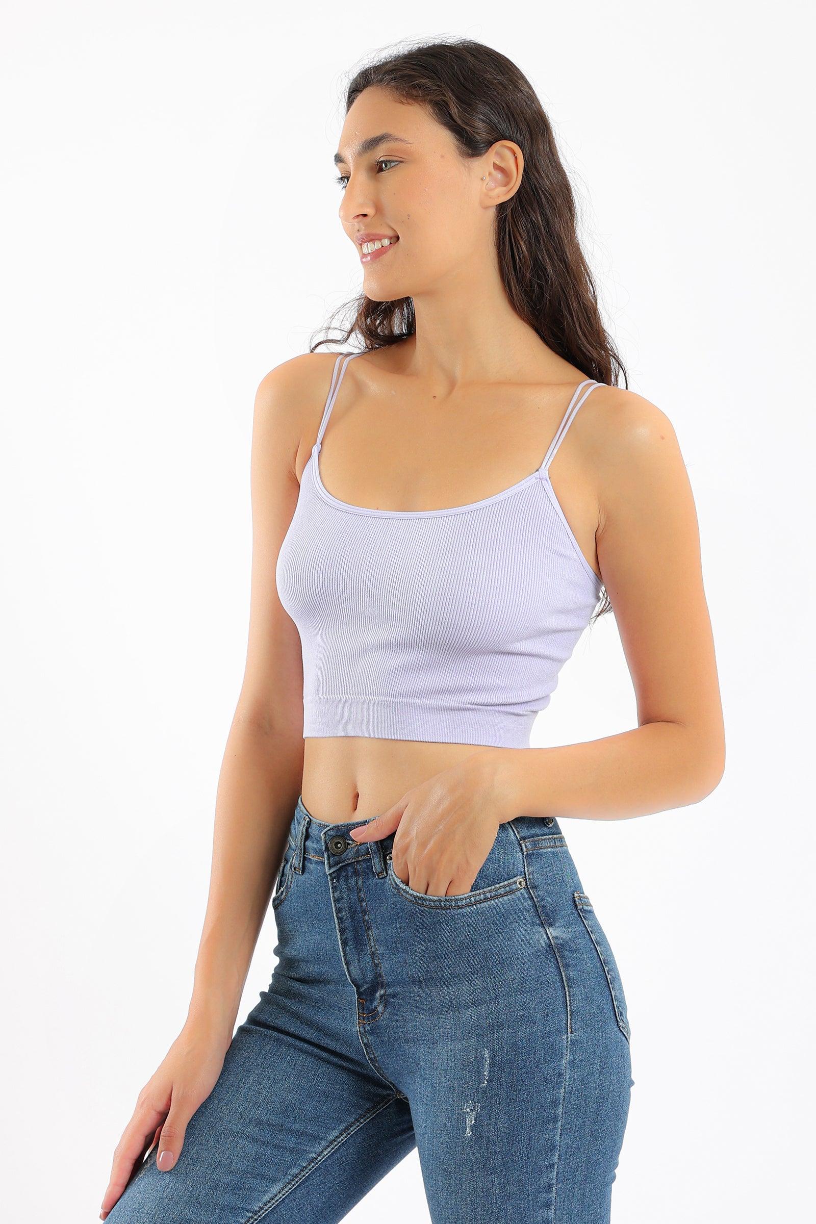 Spaghetti Straps Cropped Top - Carina - كارينا