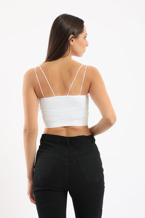 Spaghetti Straps Cropped Top - Carina - كارينا