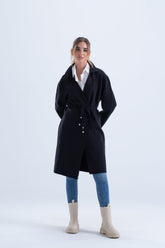 Trench Coat with Adjustable Belt