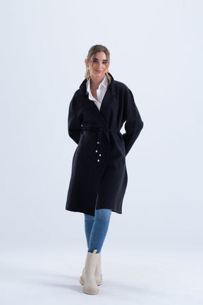 Trench Coat with Adjustable Belt