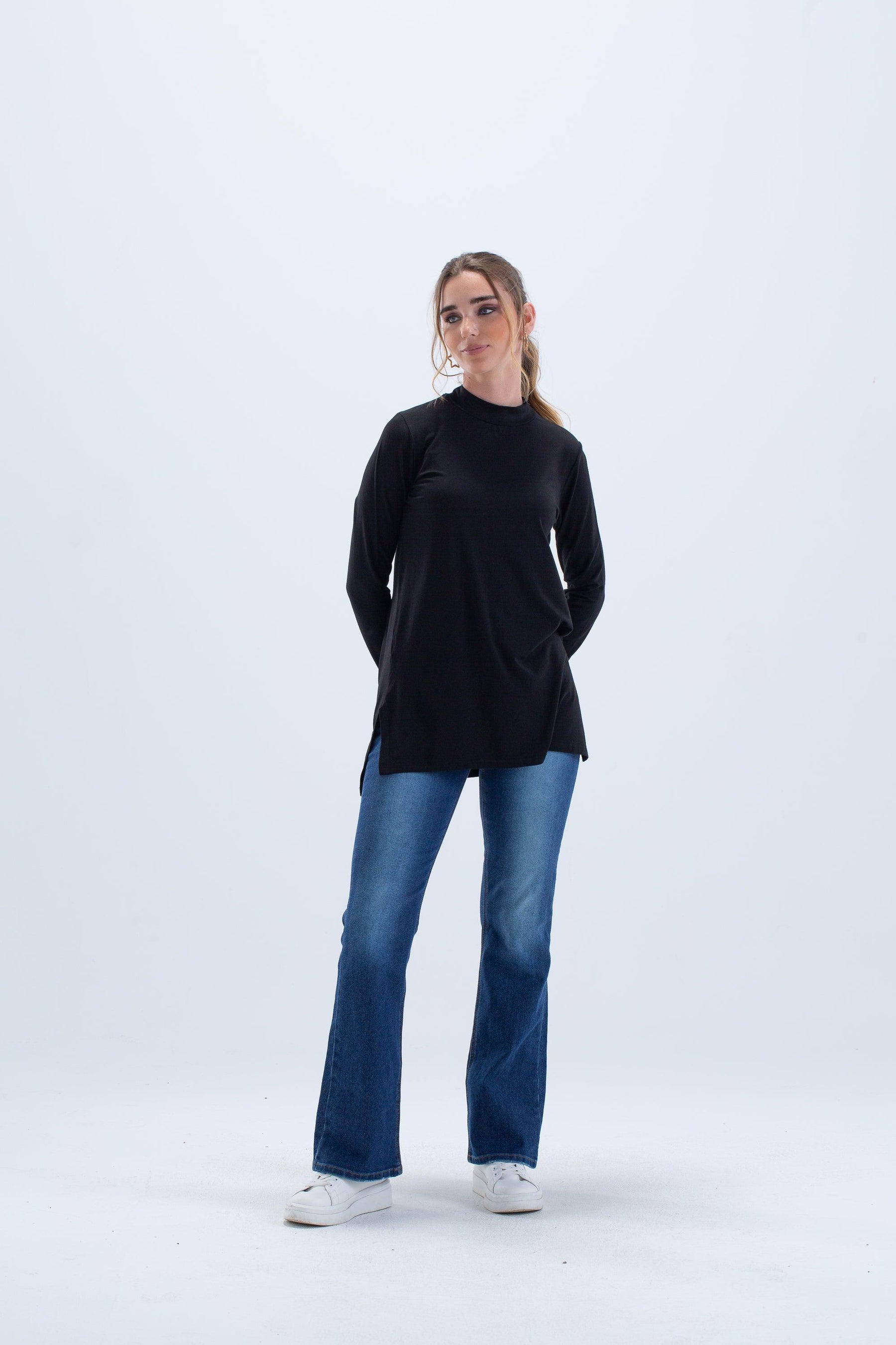 Viscose Top with Slits - Carina - كارينا